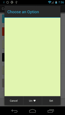 Screenshot of the application Colors - #7