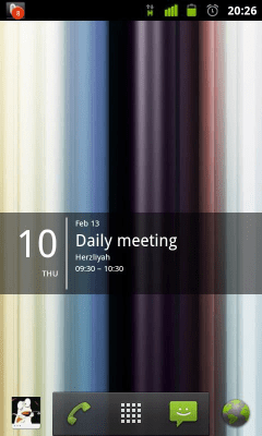 Screenshot of the application MYCOLORSCREEN Simple Calendar Widget - #1