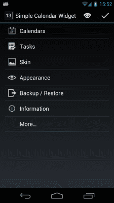 Screenshot of the application MYCOLORSCREEN Simple Calendar Widget - #4