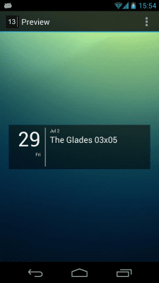Screenshot of the application MYCOLORSCREEN Simple Calendar Widget - #6