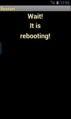 Screenshot of the application Restarting - #3