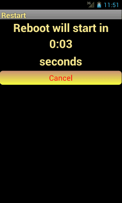 Screenshot of the application Restarting - #7