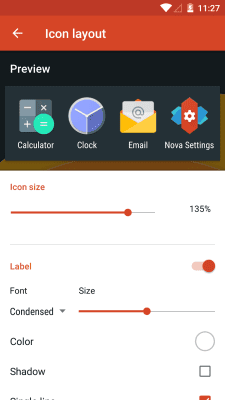 Screenshot of the application Nova Launcher - #3