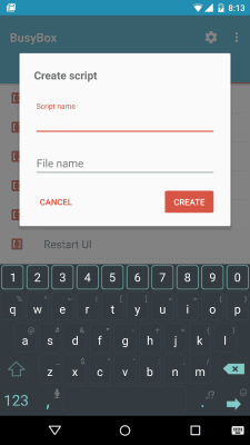 Screenshot of the application BusyBox for Android - #3