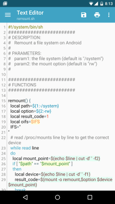 Screenshot of the application BusyBox for Android - #7