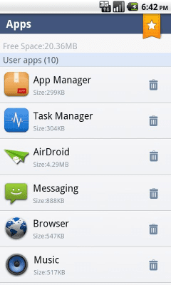 Screenshot of the application App Manager - #1