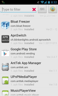 Screenshot of the application Quick App Manager - #6