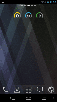 Screenshot of the application Slider Widget - volume - #3