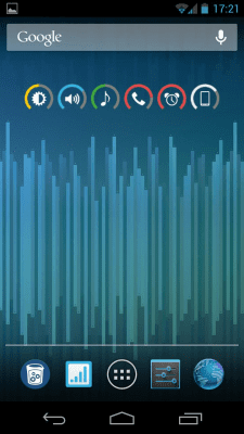 Screenshot of the application Slider Widget - volume - #4