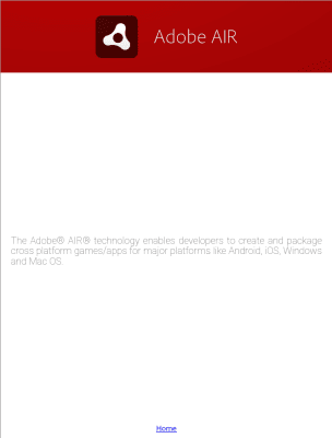 Screenshot of the application Adobe AIR - #3
