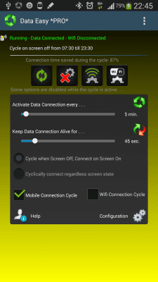 Screenshot of the application Data Switch Save Battery Easy - #6