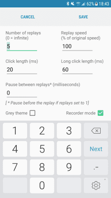 Screenshot of the application Auto Tapper - Auto Clicker/Tap Sequence Recorder - #5