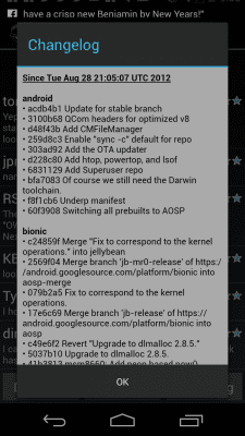 Screenshot of the application ROM Manager - #5