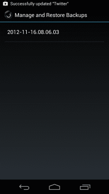 Screenshot of the application ROM Manager - #8