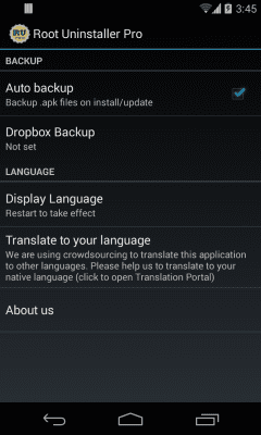 Screenshot of the application Root Uninstaller - #6