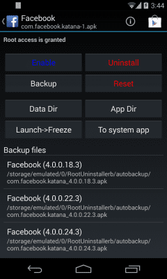 Screenshot of the application Root Uninstaller - #10