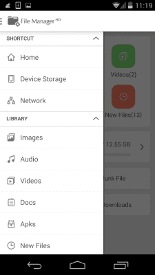 Screenshot of the application File Manager HD - #3