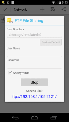 Screenshot of the application File Manager HD - #7