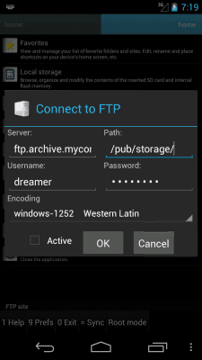 Screenshot of the application Ghost Commander - #3