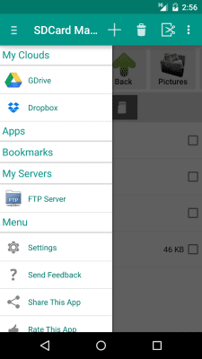 Screenshot of the application SD Card Manager (File Manager) - #1