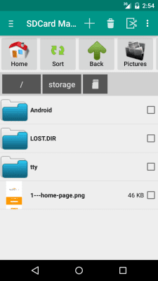 Screenshot of the application SD Card Manager (File Manager) - #2
