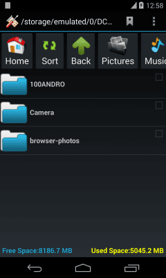 Screenshot of the application SD Card Manager (File Manager) - #7