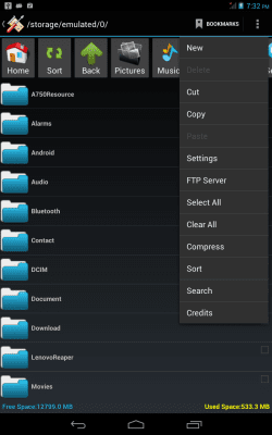 Screenshot of the application SD Card Manager (File Manager) - #10