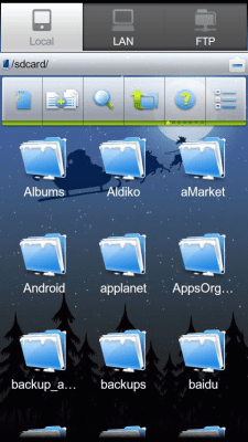 Screenshot of the application ES File Explorer (1.5 Cupcake) - #6