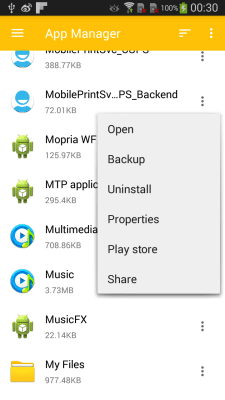 Screenshot of the application Explorer - file manager - #4