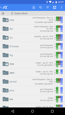 Screenshot of the application File Explorer (Root Add-On) - #1