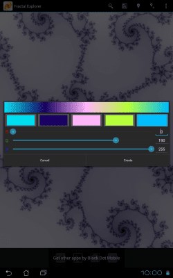 Screenshot of the application Fractal Explorer - #7