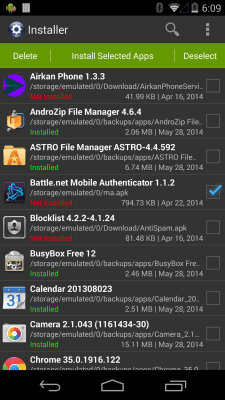 Screenshot of the application Install (Install APK) - #1