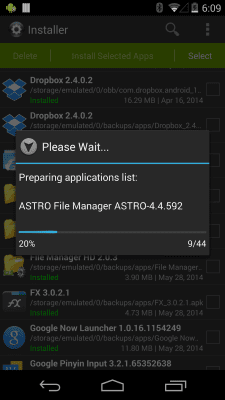Screenshot of the application Install (Install APK) - #4