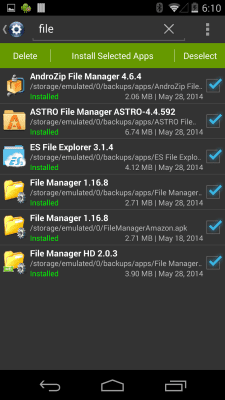 Screenshot of the application Install (Install APK) - #5