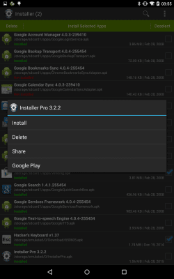 Screenshot of the application Install (Install APK) - #7