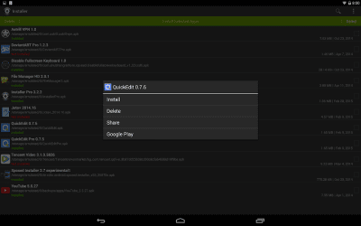Screenshot of the application Install (Install APK) - #9