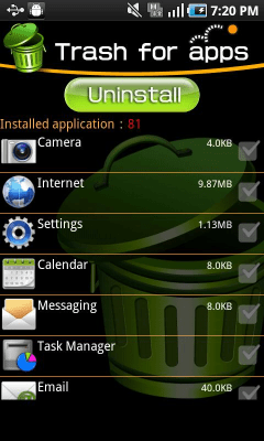 Screenshot of the application Applications in the trash - #3