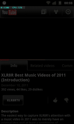 Screenshot of the application Mini Resource Monitor - #7