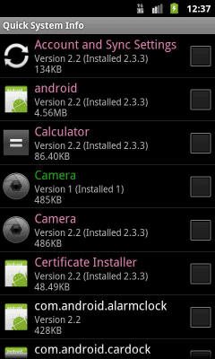 Screenshot of the application Quick System Info - #5