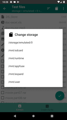 Screenshot of the application Easy Unrar, Unzip & Zip - #6