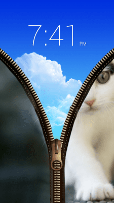 Screenshot of the application Cat Zipper Screen Lock - #5