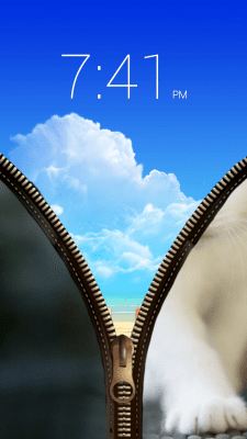 Screenshot of the application Cat Zipper Screen Lock - #6