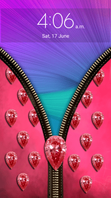 Screenshot of the application Diamond Zipper Screen Lock - #4