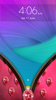 Screenshot of the application Diamond Zipper Screen Lock - #5