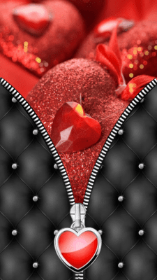 Screenshot of the application Heart Zipper Screen Lock - #4