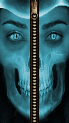 Screenshot of the application Skull Zipper Screen Lock - #1