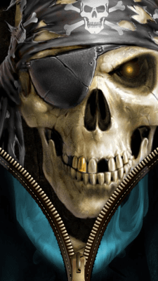 Screenshot of the application Skull Zipper Screen Lock - #3