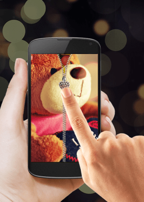 Screenshot of the application Teddy Bear Zipper Lock - #3