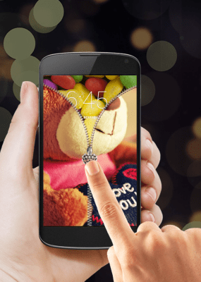 Screenshot of the application Teddy Bear Zipper Lock - #5