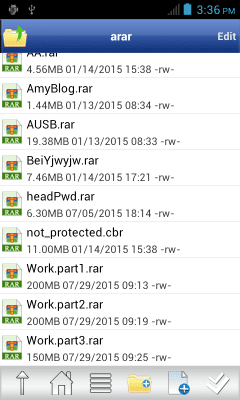 Screenshot of the application Rar Sharp - #1